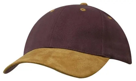 Headwear Brushed Heavy Cotton W/suede Peak X12 - 4200 Headwear Professionals